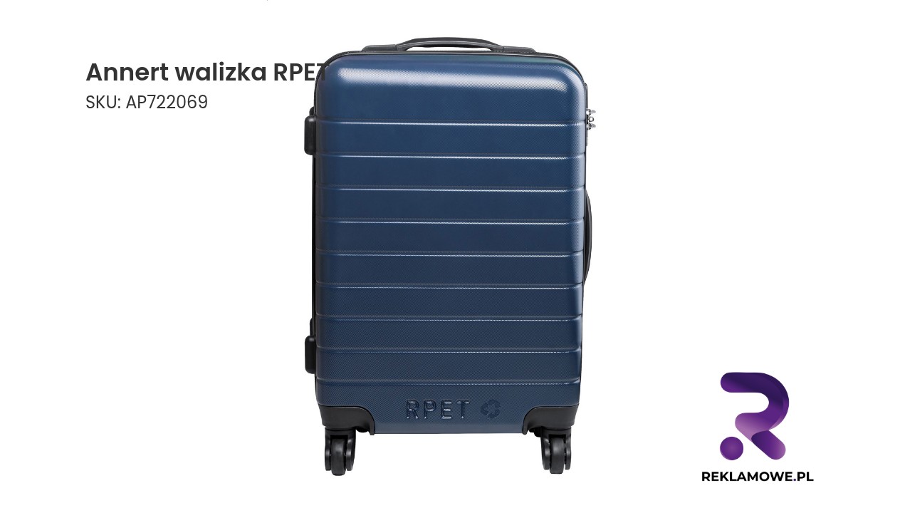 Annert walizka RPET Nowoczesna walizka z recyklingowanego PET marki Annert