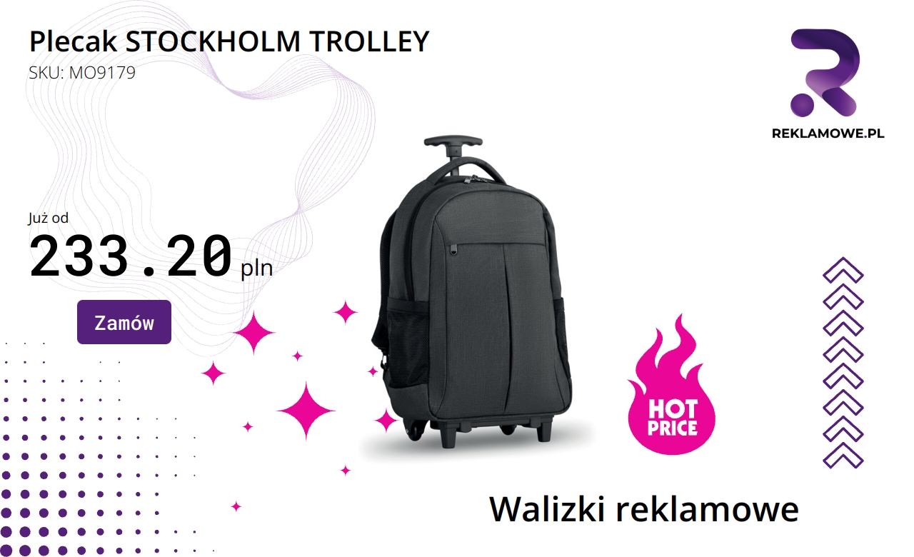 Plecak podróżny typu trolley ze Stockholm