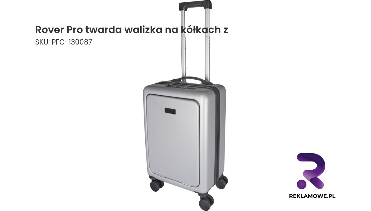 Rover Pro twarda walizka na kółkach z tworzyw sztucznych pochodzących z recyklingu z certyfikatem GRS o wysokości 51 cm i poj Rover Pro twarda walizka na kółkach