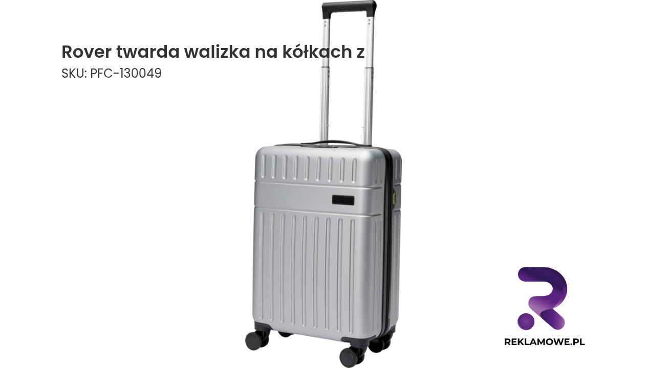 Rover twarda walizka na kółkach z tworzyw sztucznych pochodzących z recyklingu z certyfikatem GRS o wysokości 51 cm i pojemno Rower twarda walizka na kółkach