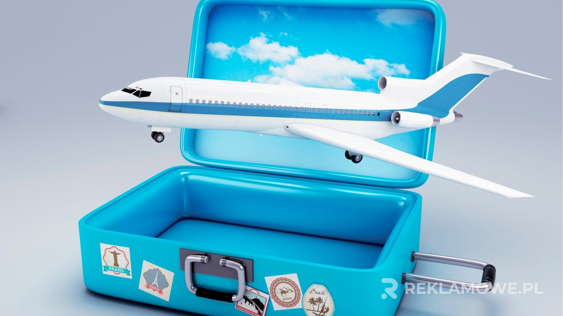 Walizki reklamowe wykorzystane w kreatywny sposób