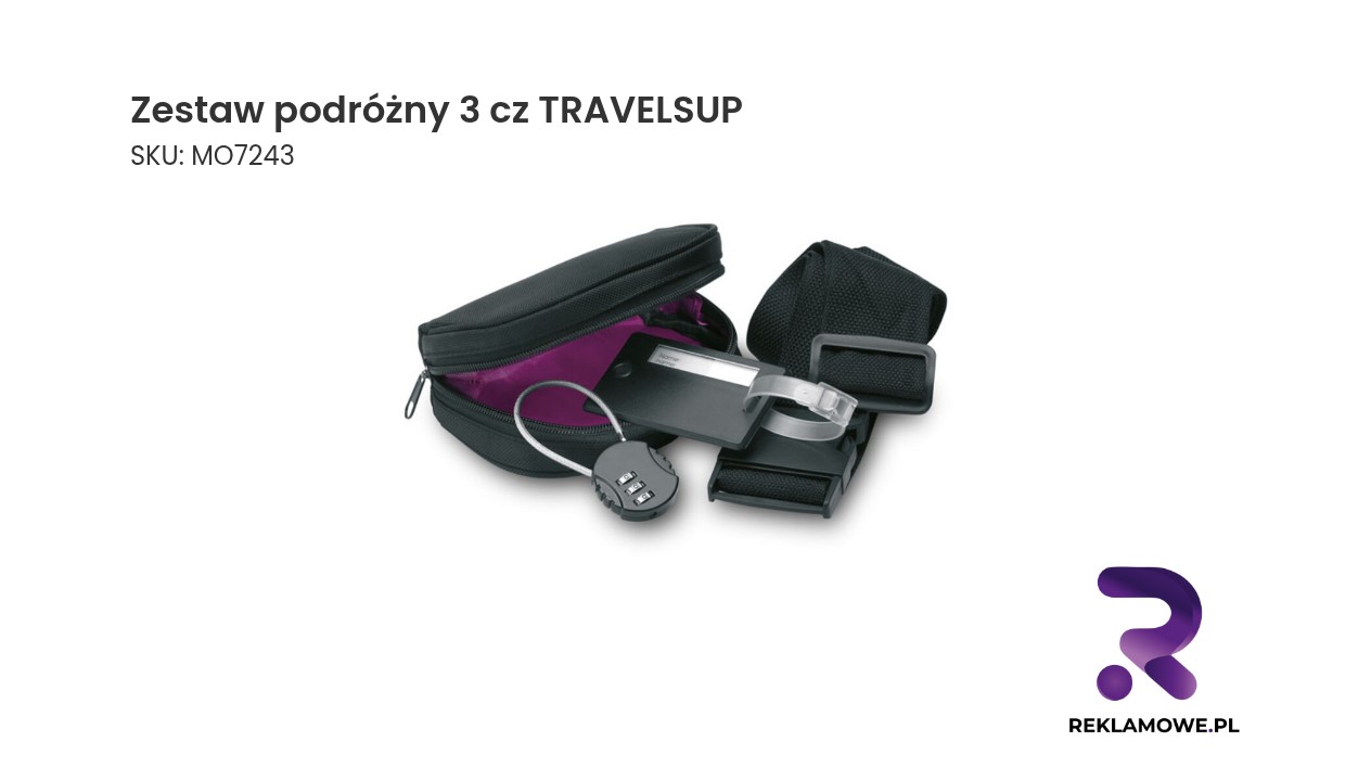 Zestaw podróżny 3 części TRAVELSUP